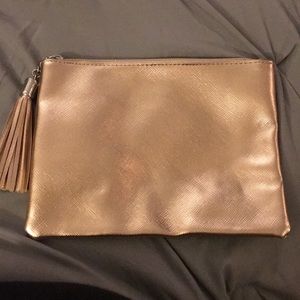 Rose gold make up bag/ clutch